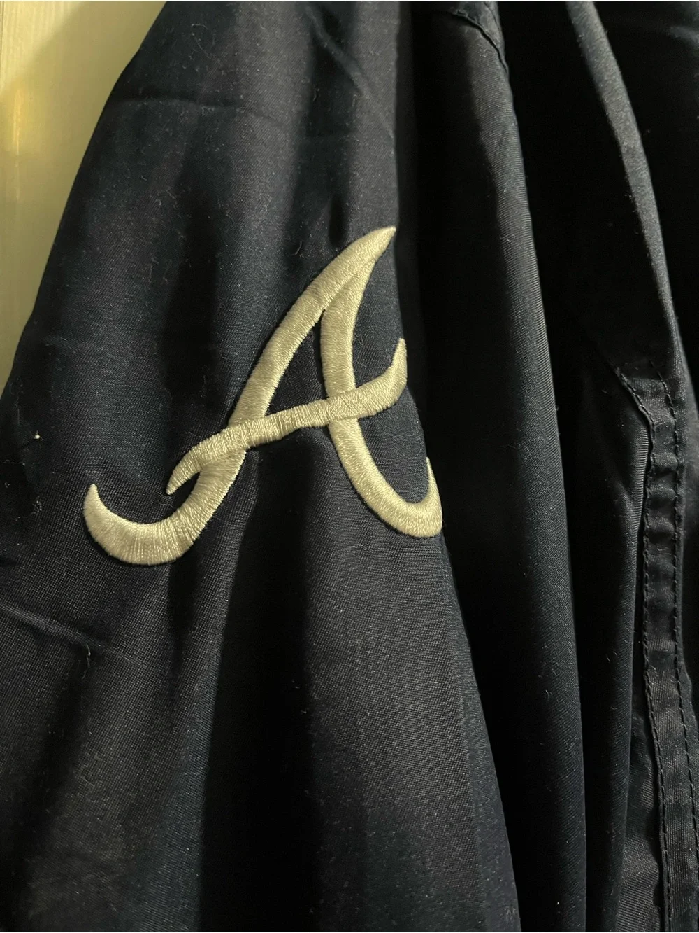 Rare Vintage Atlanta Braves Reebok Pullover XXL V-Neck Windbreaker 90s Y2K MLB